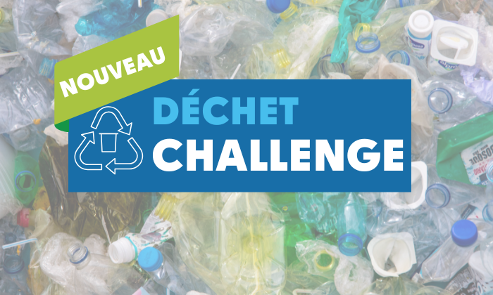 Visuel pour annoncer le nouveau service Diagnostic Déchet Challenge destiné aux industries agroalimentaires pour les aider dans la gestion de leurs déchets