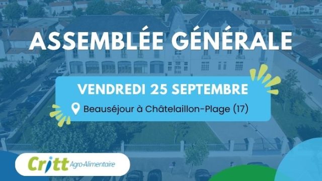 Assemblée générale du CRITT Agro-Alimentaire du 25/09/26