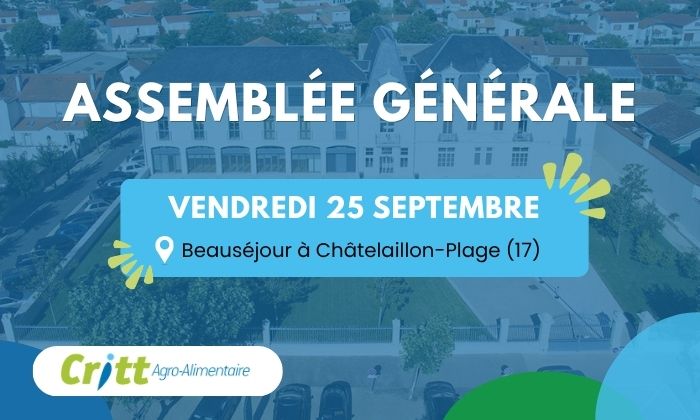 Assemblée générale du CRITT Agro-Alimentaire du 25/09/26